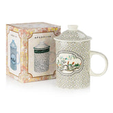 「雅韻」瓷質帶蓋茶杯