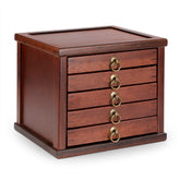 五層花梨木茶盒