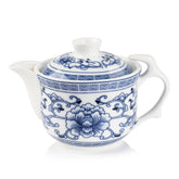 Intertwined Peony Art Teapot