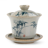 Porcelain Hand-painted Bamboo Gaiwan