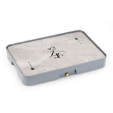 Stone-Rhyme Rock Marble Pattern Gray Tea Tray 35*24cm