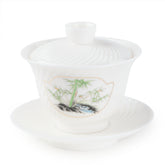 Suet White Jade Porcelain Gaiwan