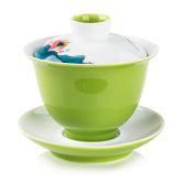 Emerald Hand-painted Gaiwan