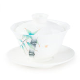 Suet White Jade Bamboo Gaiwan