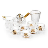 雾语金山 玻璃茶具礼盒套装 9件