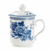 Chinoiserie Mug with Lid