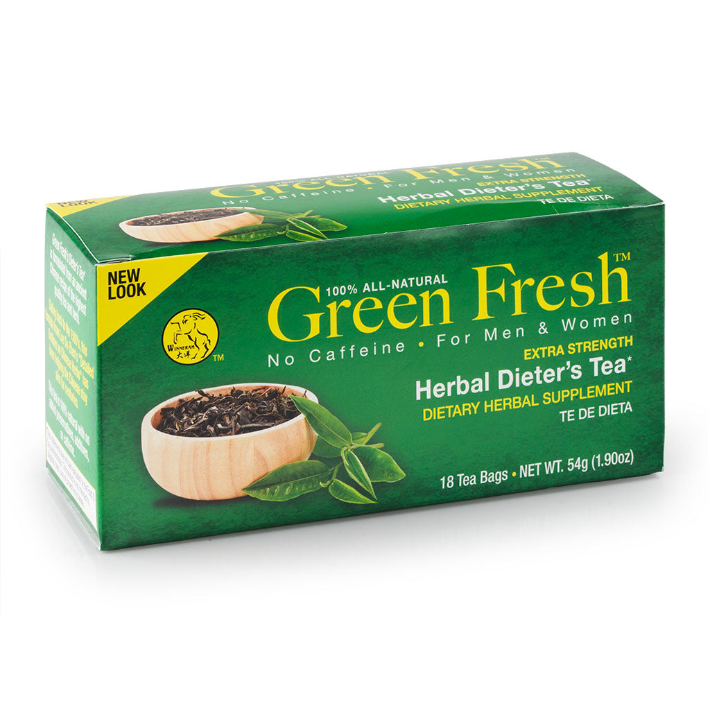 Green Fresh Extra Strength Herbal Dieters Tea 18 Tea Bags
