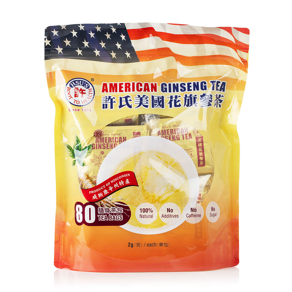Hsu's American Ginseng Tea 80 Bags