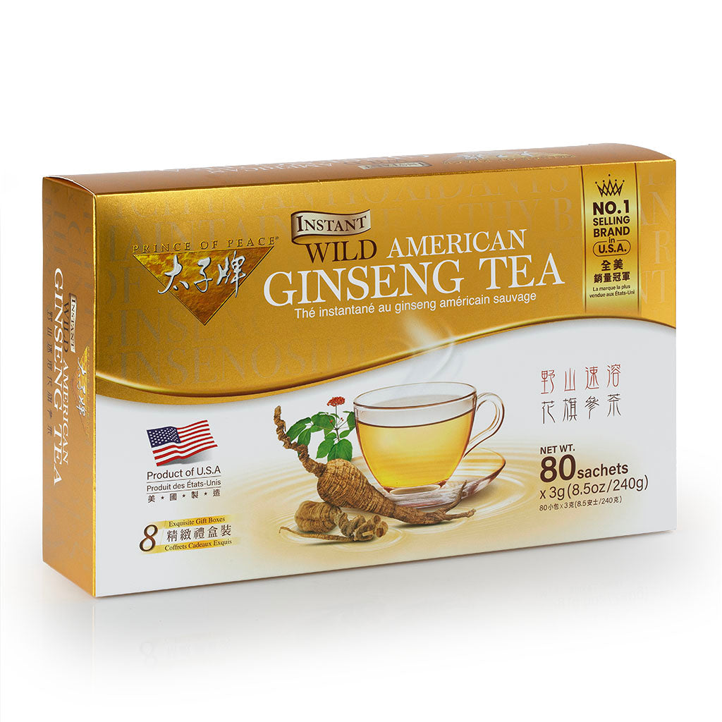 POP Instant Wild American Ginseng Tea 80 Sachets