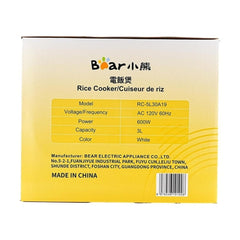 Bear Ceramic Rice Cooker 3L RC-5L30A19