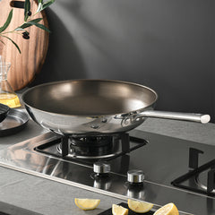 Cooking King Pure Titanium Tri-Ply Wok 32cm