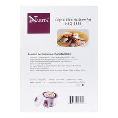 Narita Multi-Function Digital Electric Stew Pot NSQ-1855