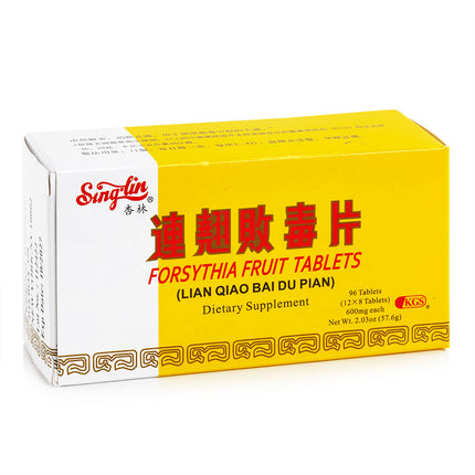 SINGLIN Forsythia Fruit (Lian Qiao Bai Du Pian) Tablets 96 Tabs