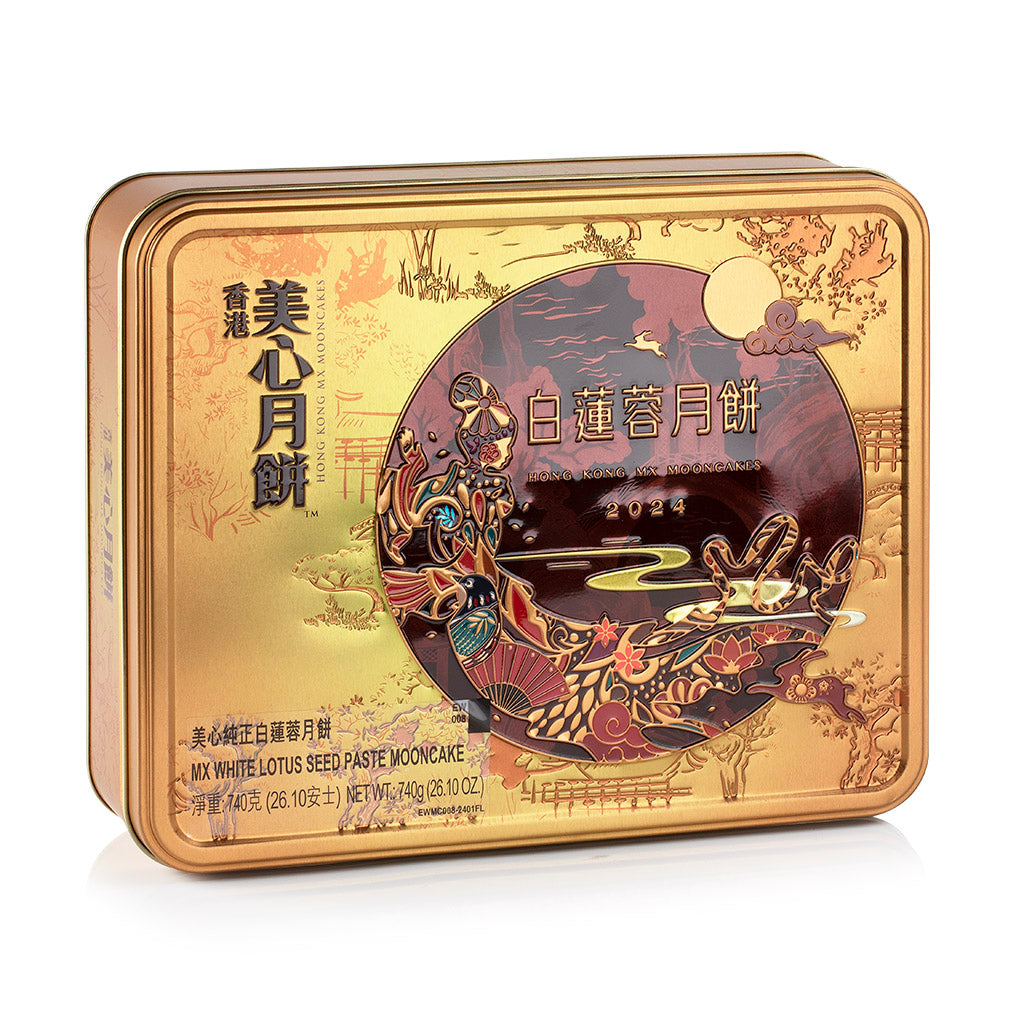 香港美心 2024純正 白蓮蓉 月餅（4塊/盒）