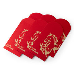 2026 Horse "Happy New Year" Red Envelope 6pcs