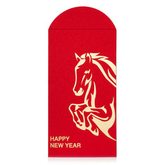 2026 Horse "Happy New Year" Red Envelope 6pcs