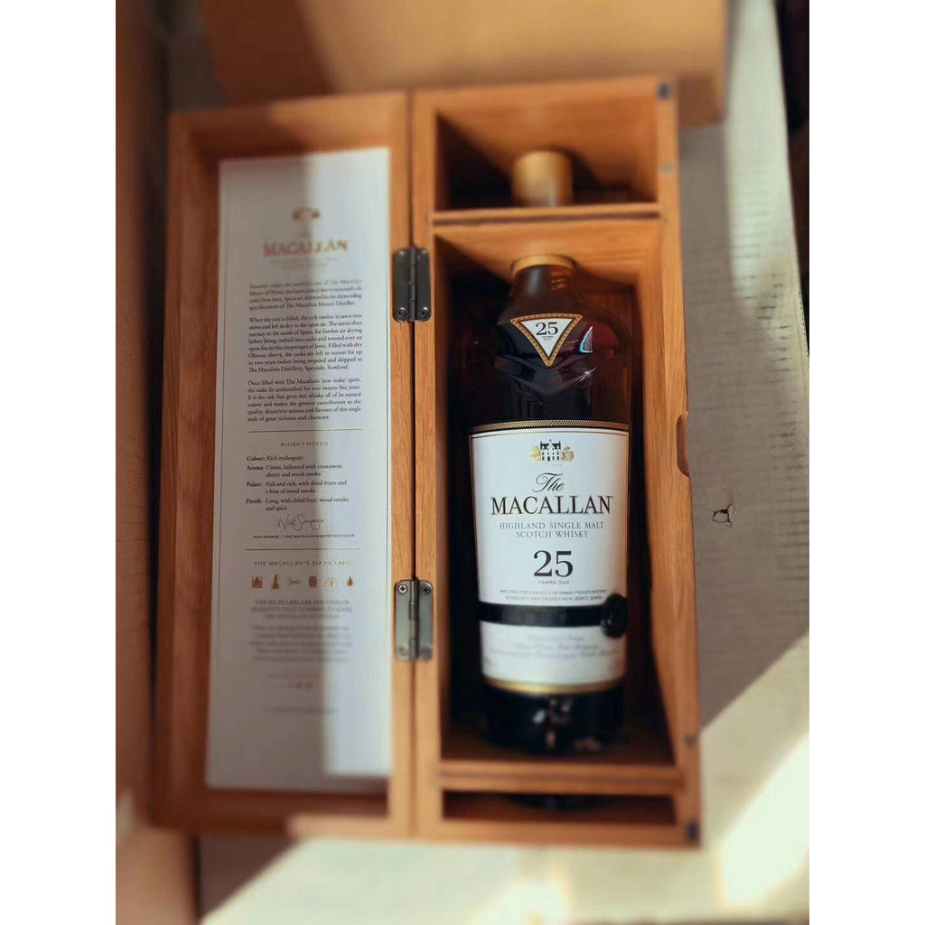 MACALLAN 25年 スコッチウイスキー 木箱ケース2個セット Macallan 25 Years Sherry Cask – Wing Hop Fung 永合豐