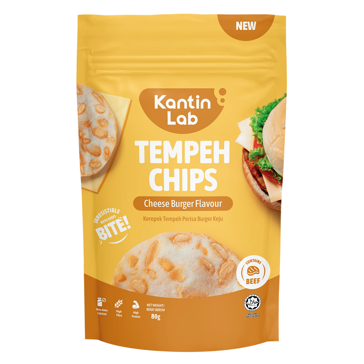Kantin Lab Cheese Burger Flavored Tempeh Chips