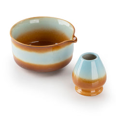 「新月」抹茶碗茶筅套組