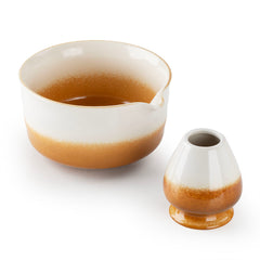 「新月」抹茶碗茶筅套組