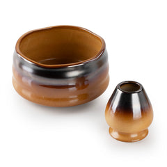 「浪紋」抹茶碗茶筅套組