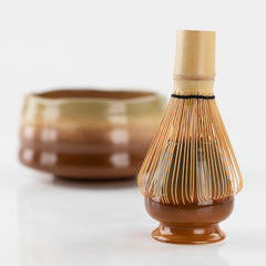 「浪紋」抹茶碗茶筅套組