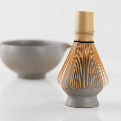 「侘寂粗陶」抹茶碗茶筅套組