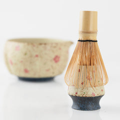 「櫻貓瓣紋」抹茶碗茶筅套組