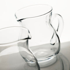 Apple-Shaped Glass Pitcher