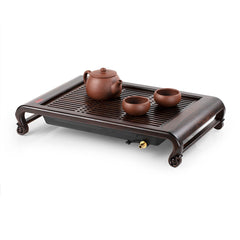 Compact Ebony Tea Tray 41*26.5*8cm