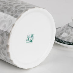 「雅韵」瓷质带盖茶杯