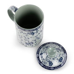 「雅韵」瓷质带盖茶杯