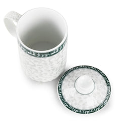 「雅韵」瓷质带盖茶杯