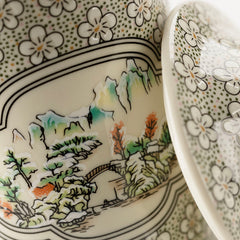 「雅韻」瓷質帶蓋茶杯