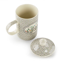 「雅韻」瓷質帶蓋茶杯