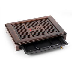 Black Rosewood Antique-Style Tea Tray 40*28*7.5cm