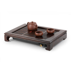 Black Rosewood Antique-Style Tea Tray 40*28*7.5cm