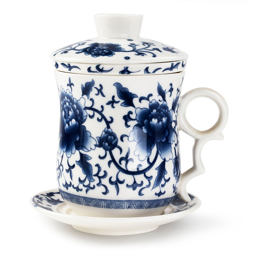 Porcelain Tea Cup (Peony)