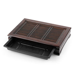 雅頌栗色竹茶盤 37*26*7cm