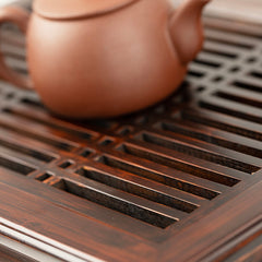 雅頌栗色竹茶盤 37*26*7cm