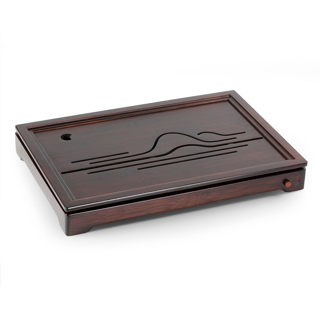 Moon&Mountains Bamboo Tea Tray 19.5*13.3*2.6in(49.5*33.8*6.5cm)