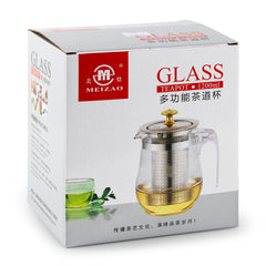 Mei Zao Multi-Functional Glass Tea Cup with Stainless Steel Filter D09 1200ml
