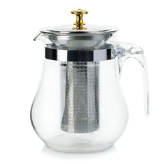 Mei Zao Multi-Functional Glass Tea Cup with Stainless Steel Filter D09 1200ml