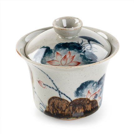 Porcelain Hand Painted Lotus Gaiwan