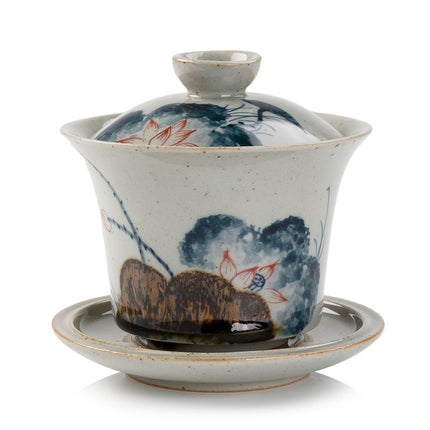 Porcelain Hand-painted Lotus Gaiwan