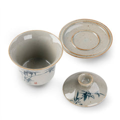 Porcelain Hand-painted Bamboo Gaiwan
