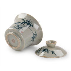 Porcelain Hand-painted Bamboo Gaiwan