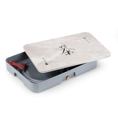 Stone-Rhyme Rock Marble Pattern Gray Tea Tray 35*24cm