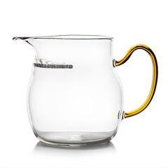 黄把耐热玻璃公道杯 350ml