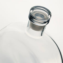 Slanted Glass Bottle with Cap 500ml